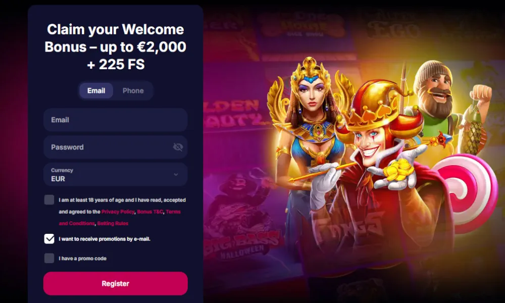 NV kazino registracijos forma ir sveikinimo premijos reklaminė pasiūla